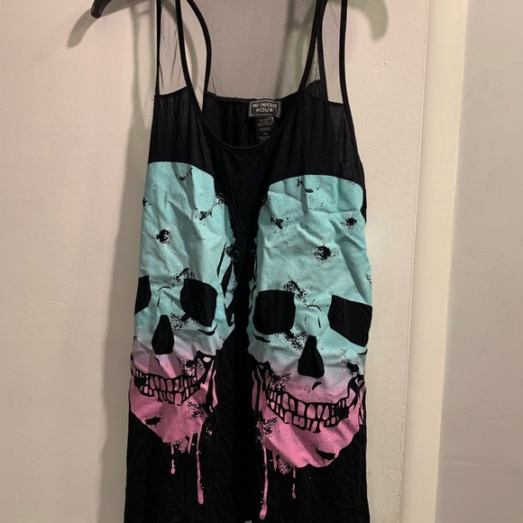 Hot Topic Skull One Piece Bathing Suit - Picture 3 of 6